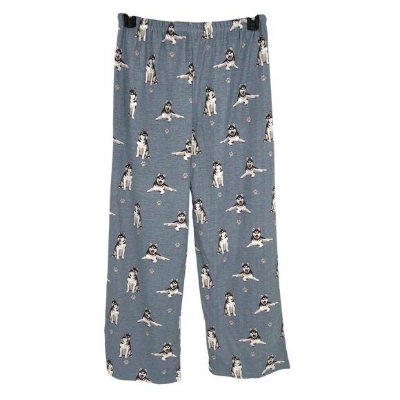Comfies Husky Dog Print Pajama Pants Blue Cotton Size Medium NWT - Picture 6 of 13